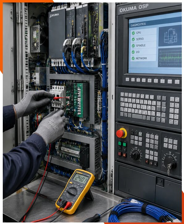 Ремонт систем ЧПУ Okuma OSP в Ярцеве
